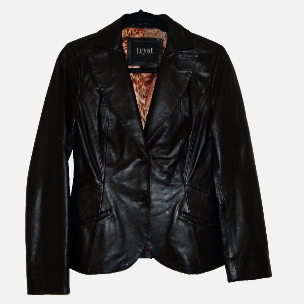 NWOT Tryst New York Leather Jacket